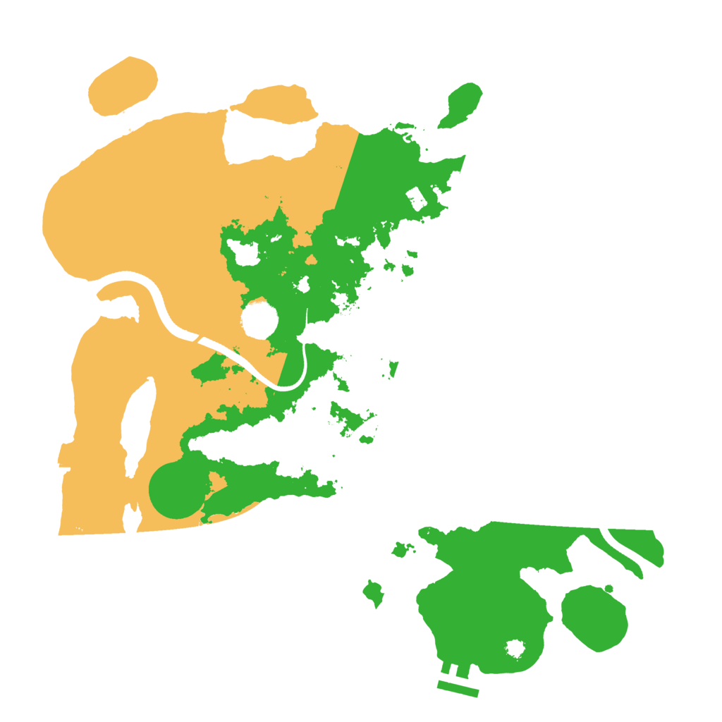 Biome Rust Map: Procedural Map, Size: 3500, Seed: 617021534