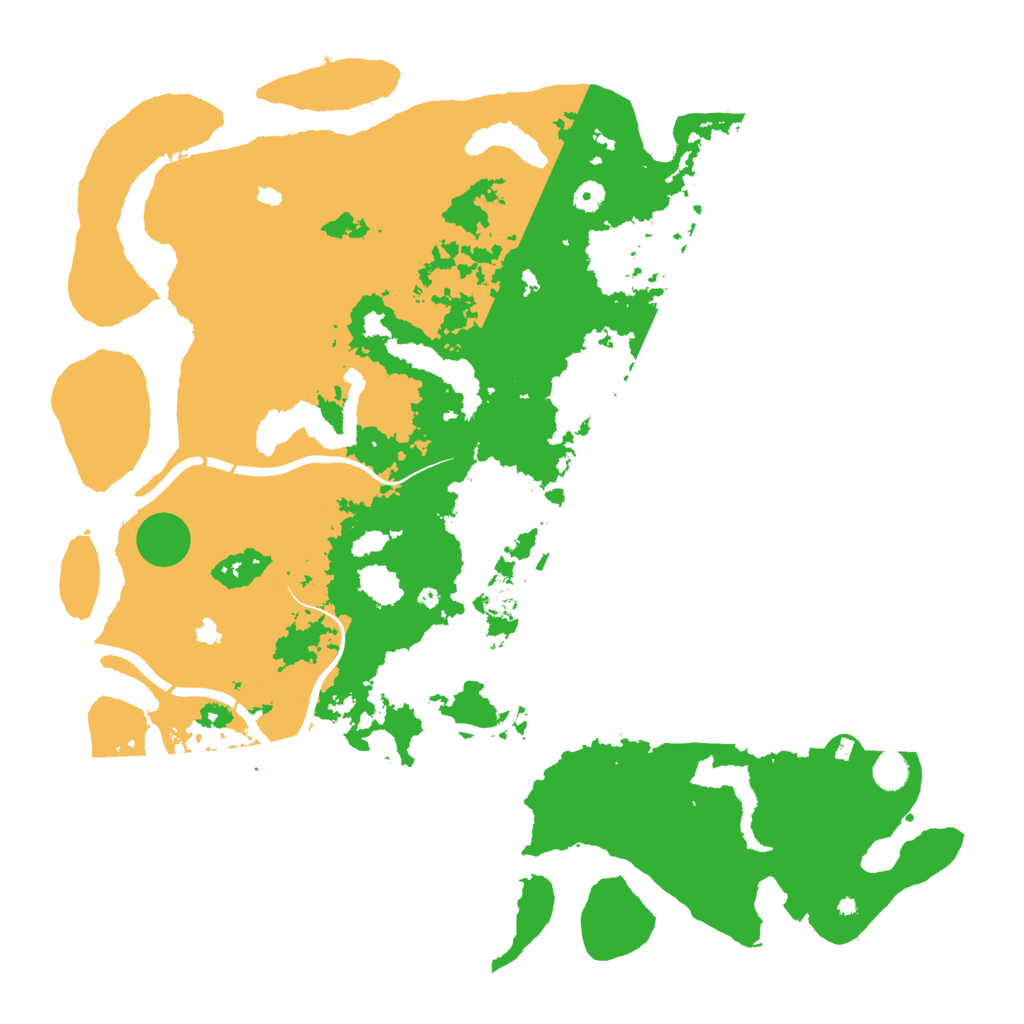 Biome Rust Map: Procedural Map, Size: 5000, Seed: 412536