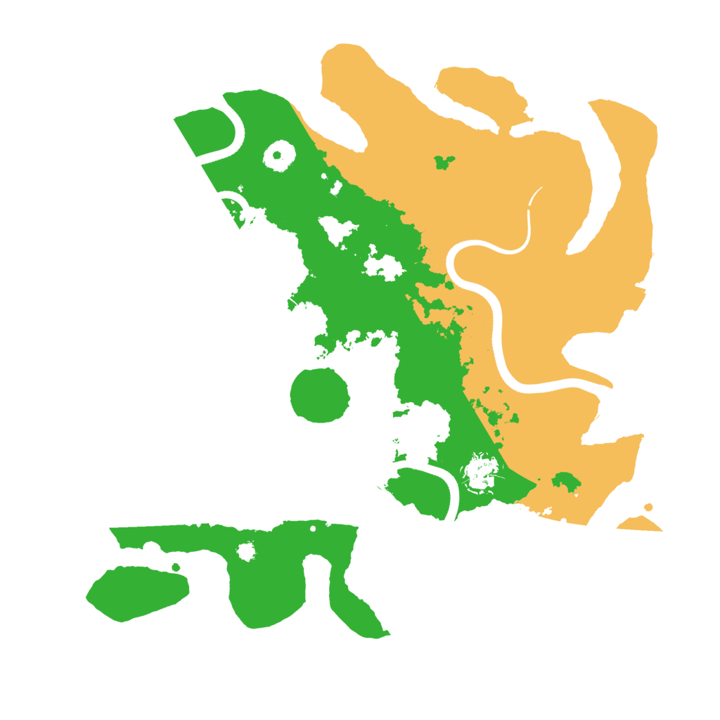 Biome Rust Map: Procedural Map, Size: 3500, Seed: 970455179