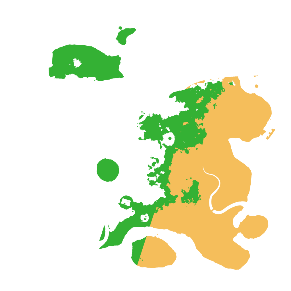 Biome Rust Map: Procedural Map, Size: 3500, Seed: 1627646896