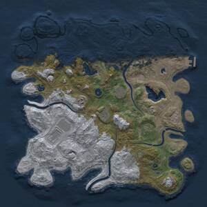 Thumbnail Rust Map: Procedural Map, Size: 4250, Seed: 82067647, 14 Monuments