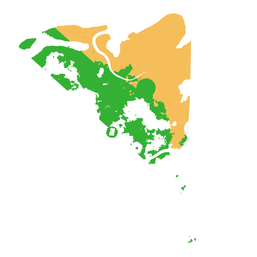 Biome Rust Map: Procedural Map, Size: 3650, Seed: 51000
