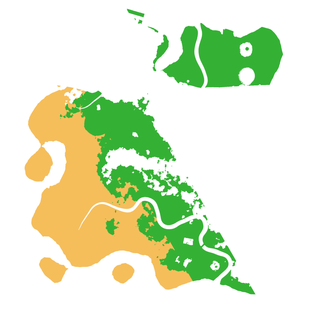 Biome Rust Map: Procedural Map, Size: 3500, Seed: 2097320105