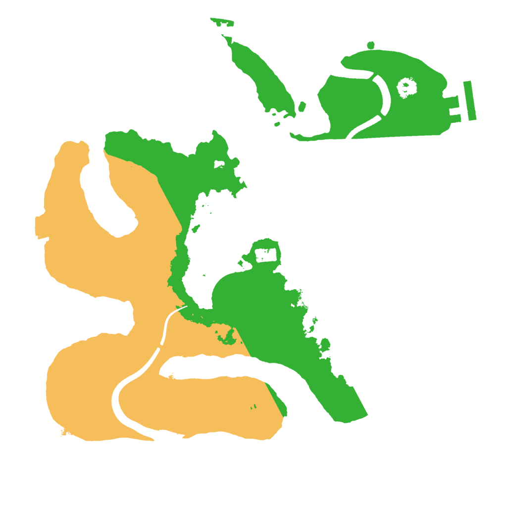 Biome Rust Map: Procedural Map, Size: 2600, Seed: 1111111111
