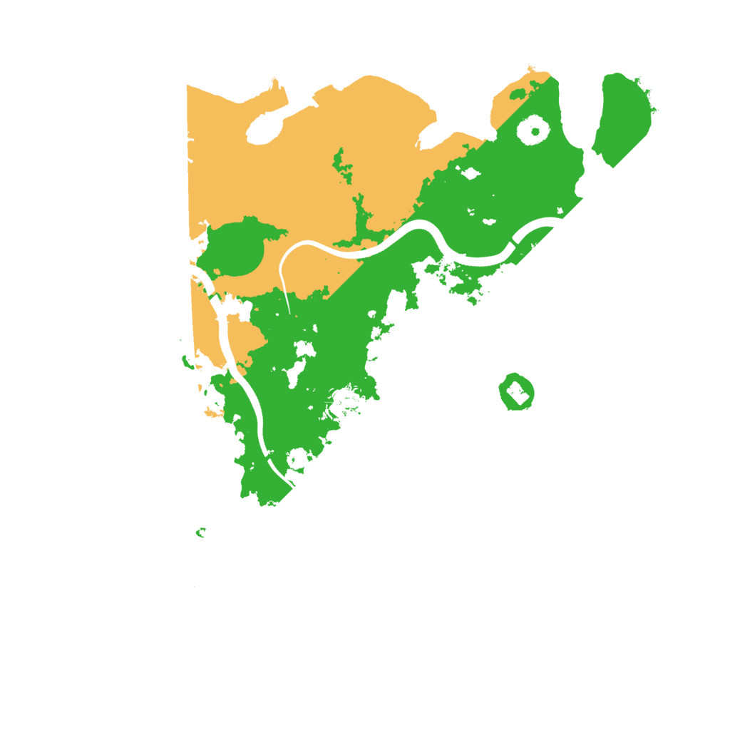 Biome Rust Map: Procedural Map, Size: 3600, Seed: 76726472