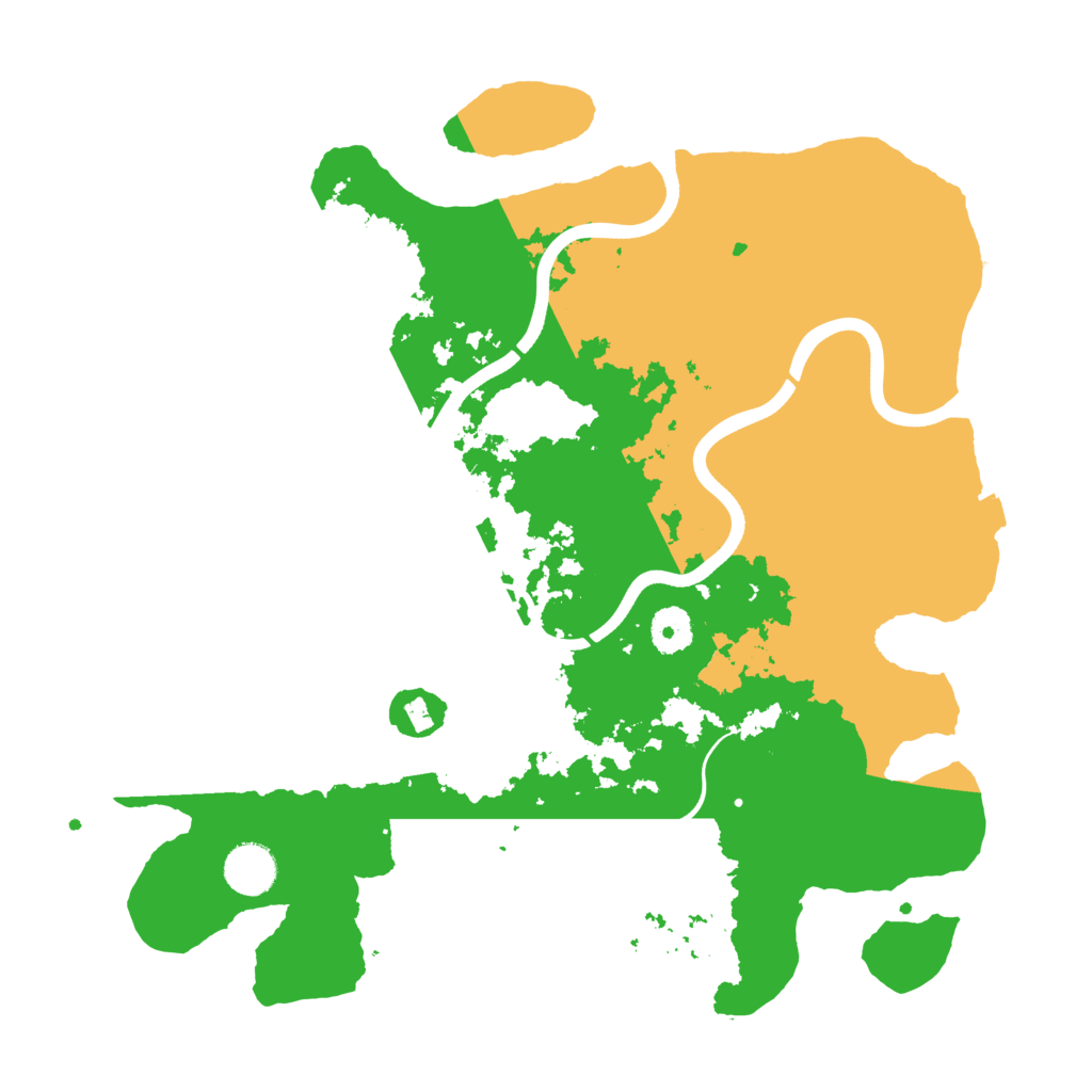 Biome Rust Map: Procedural Map, Size: 3700, Seed: 562626158