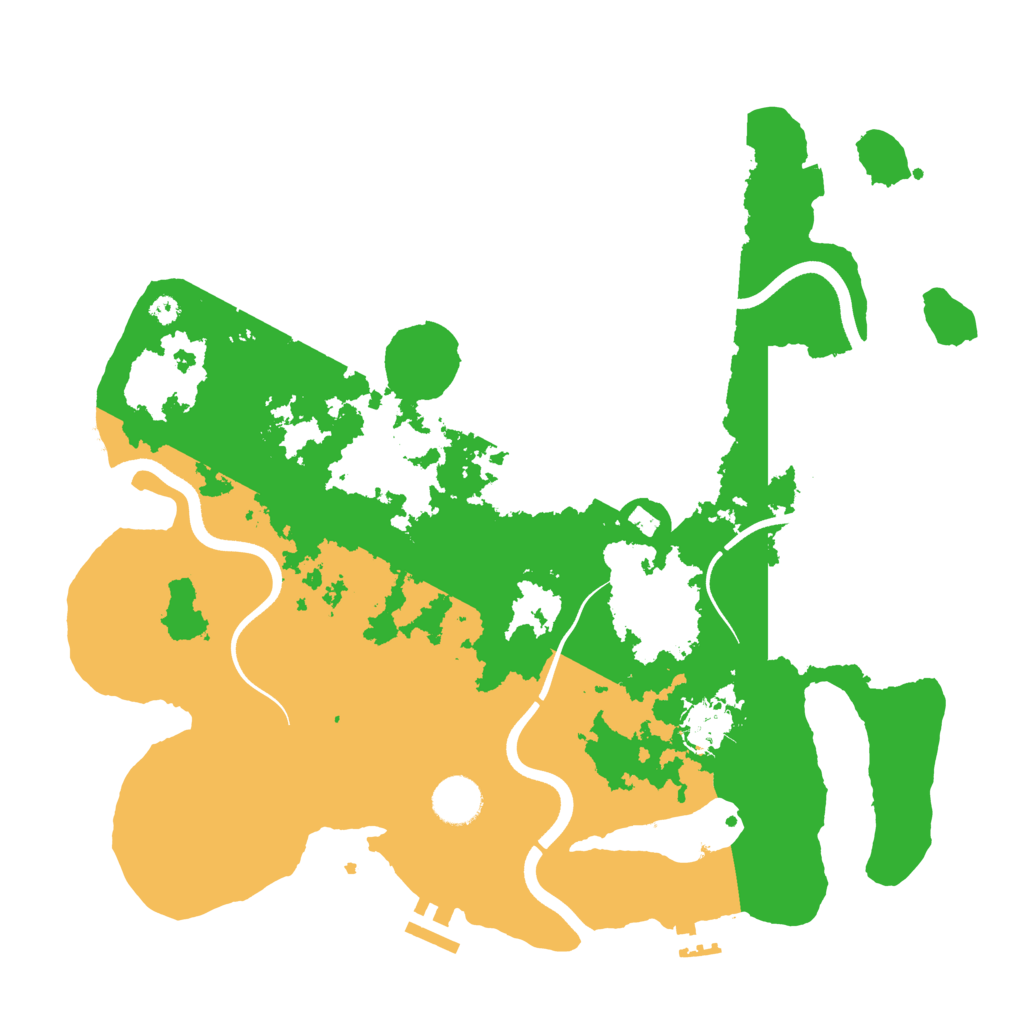 Biome Rust Map: Procedural Map, Size: 3700, Seed: 455715369