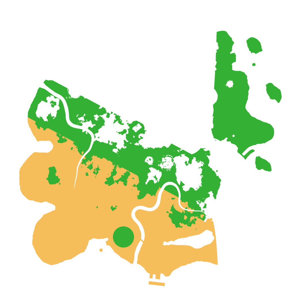 Biome Rust Map: Procedural Map, Size: 3700, Seed: 455715369