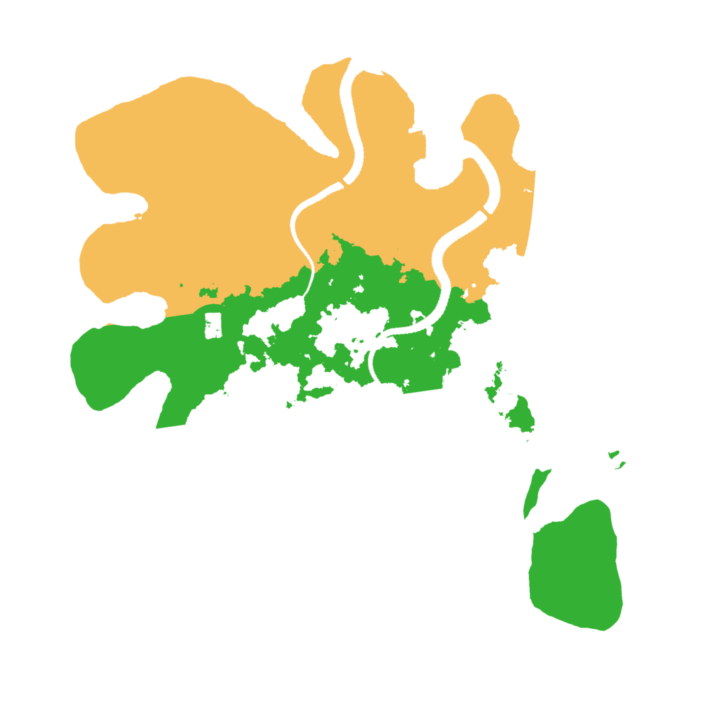 Biome Rust Map: Procedural Map, Size: 3000, Seed: 1633106252