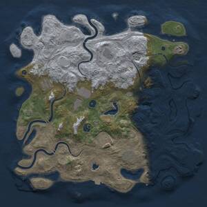Thumbnail Rust Map: Procedural Map, Size: 4250, Seed: 46746, 14 Monuments