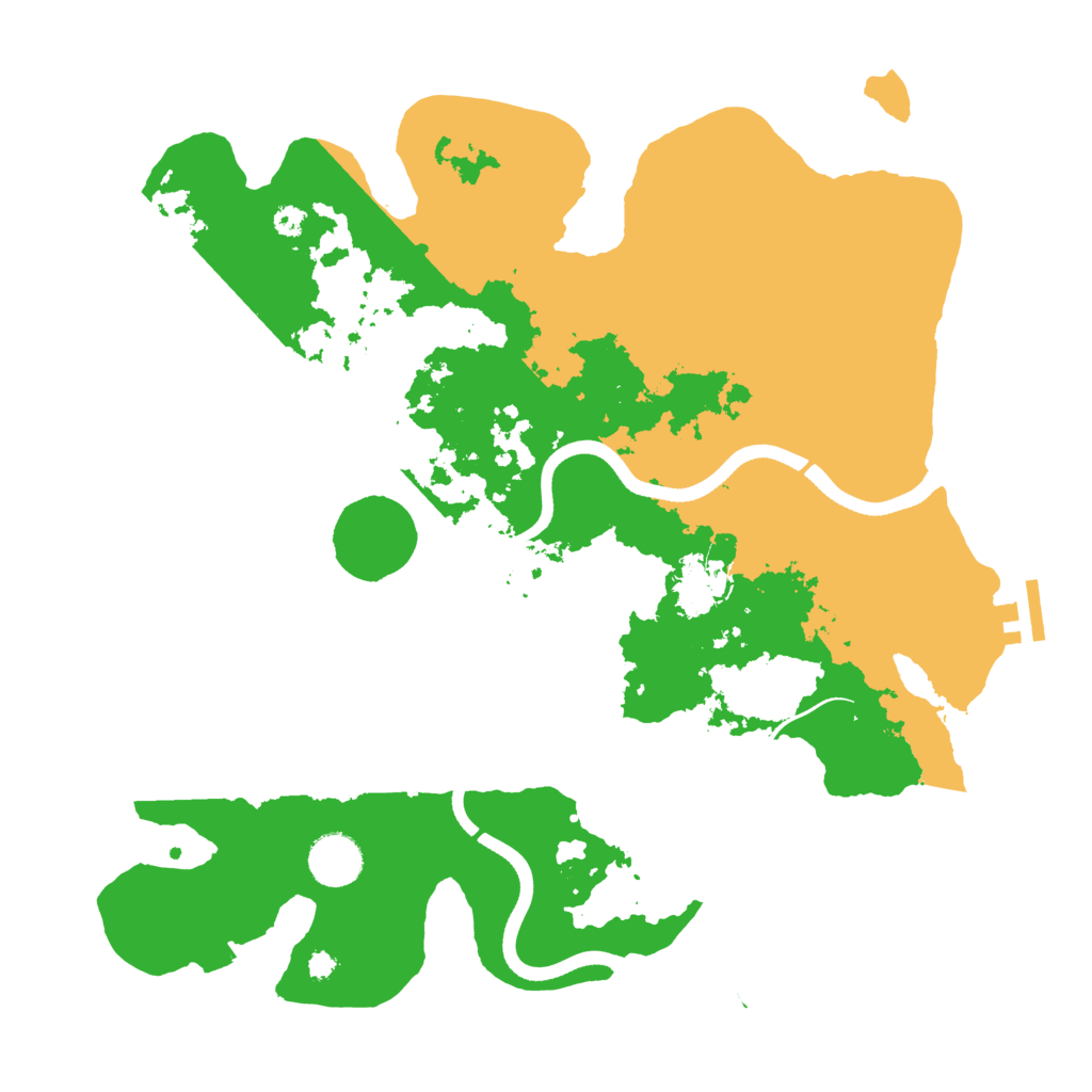 Biome Rust Map: Procedural Map, Size: 3600, Seed: 2594