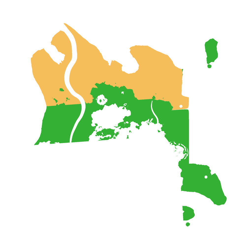 Biome Rust Map: Procedural Map, Size: 2500, Seed: 106022686