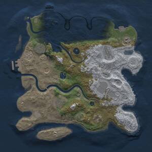 Thumbnail Rust Map: Procedural Map, Size: 3500, Seed: 275651092, 15 Monuments