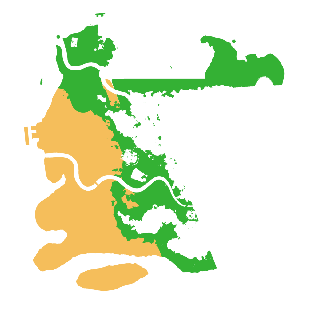 Biome Rust Map: Procedural Map, Size: 3500, Seed: 275651092