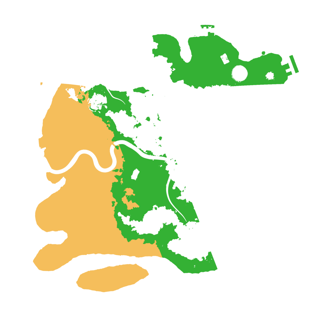 Biome Rust Map: Procedural Map, Size: 3500, Seed: 275651092