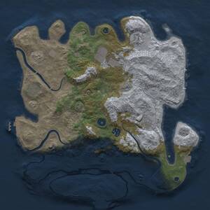 Thumbnail Rust Map: Procedural Map, Size: 3700, Seed: 779619029, 12 Monuments