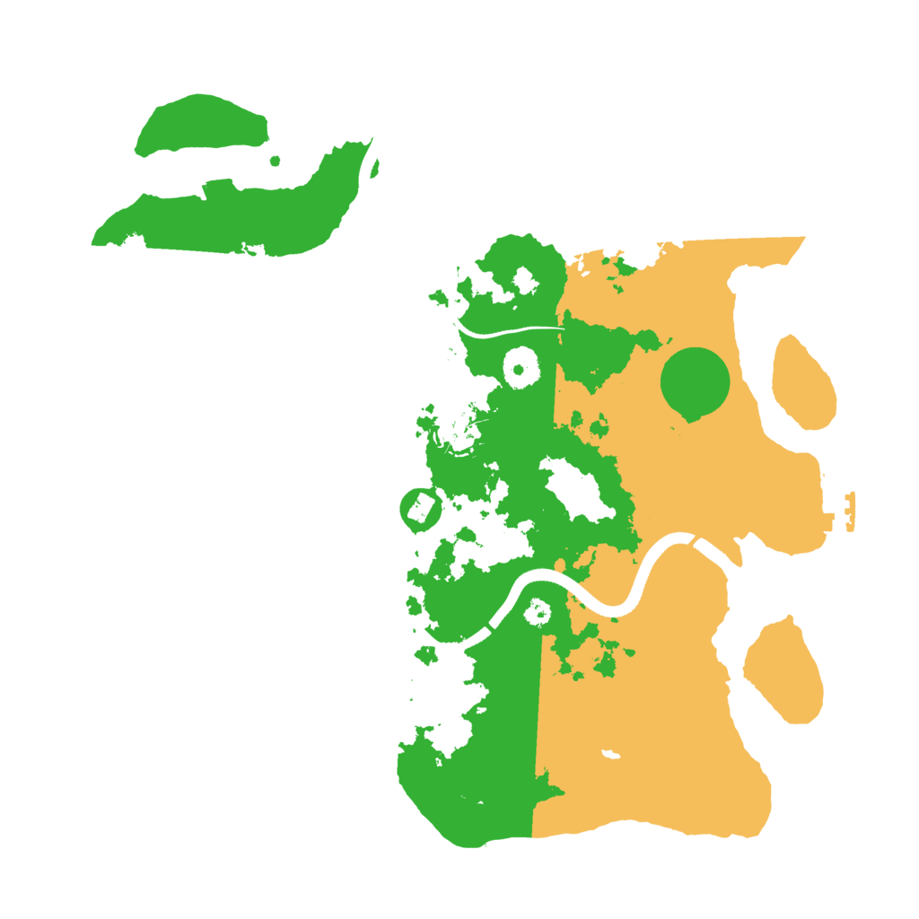 Biome Rust Map: Procedural Map, Size: 3500, Seed: 81422
