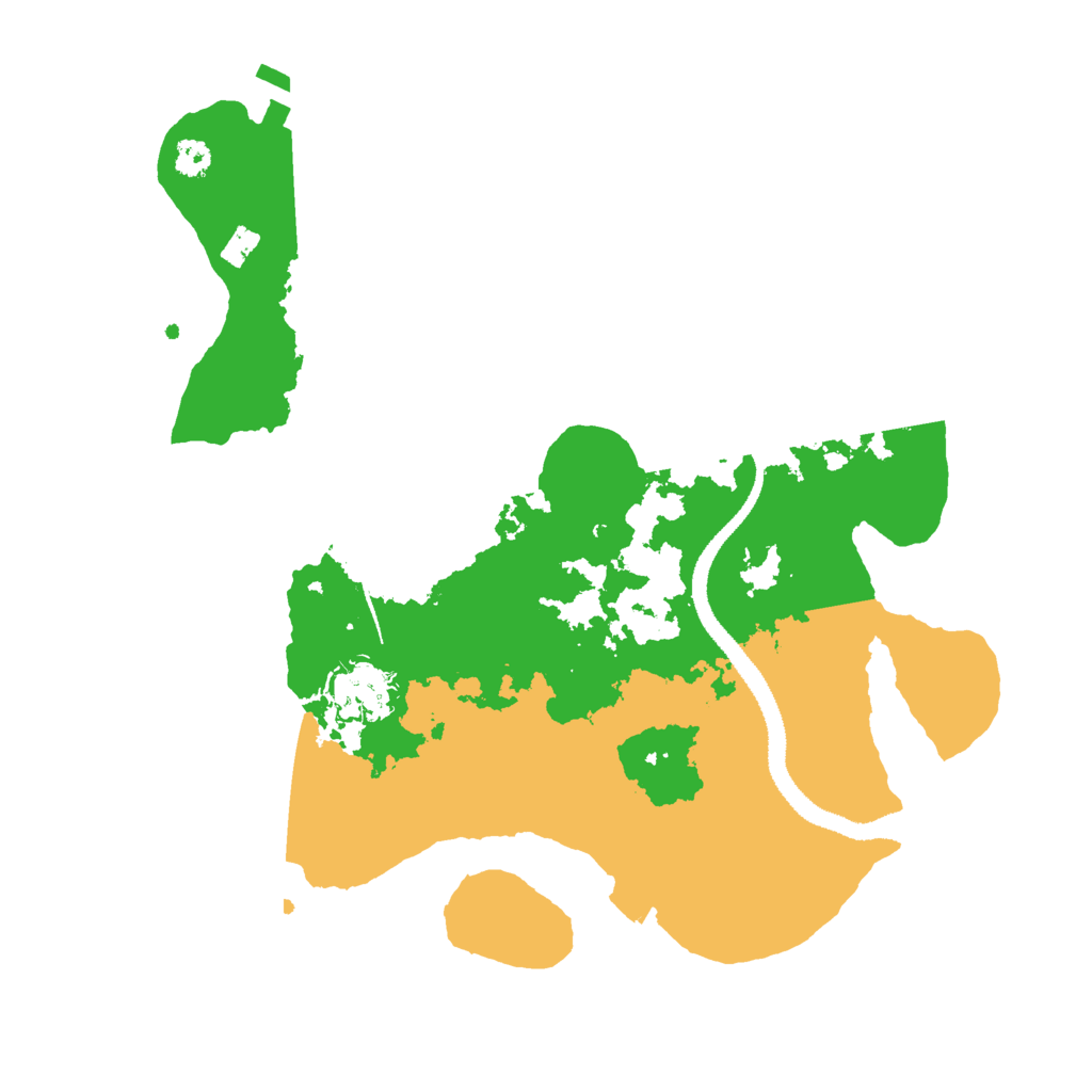 Biome Rust Map: Procedural Map, Size: 3000, Seed: 960897777