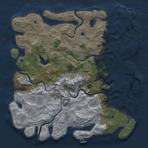Thumbnail Rust Map: Procedural Map, Size: 5000, Seed: 3562534, 16 Monuments