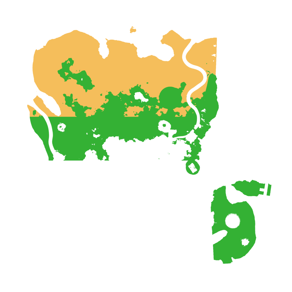 Biome Rust Map: Procedural Map, Size: 3500, Seed: 1578993424