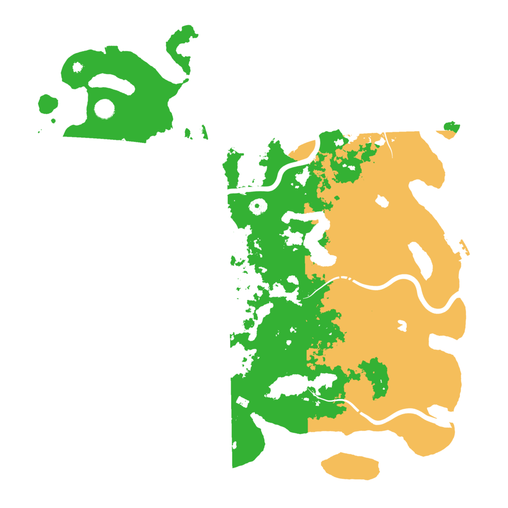 Biome Rust Map: Procedural Map, Size: 4500, Seed: 1018801491
