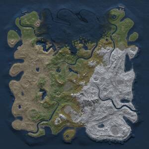 Thumbnail Rust Map: Procedural Map, Size: 5000, Seed: 213857, 17 Monuments