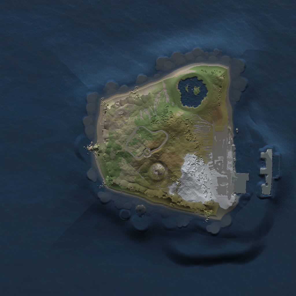 Rust Map: Procedural Map, Size: 1000, Seed: 22446418, 2 Monuments