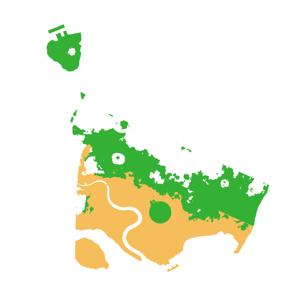Biome Rust Map: Procedural Map, Size: 3500, Seed: 70211560