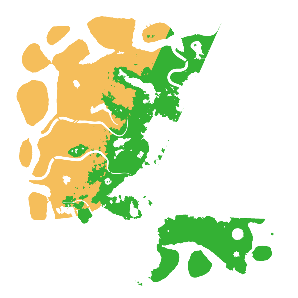 Biome Rust Map: Procedural Map, Size: 4500, Seed: 412536