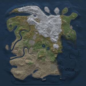 Thumbnail Rust Map: Procedural Map, Size: 3750, Seed: 322241722, 13 Monuments