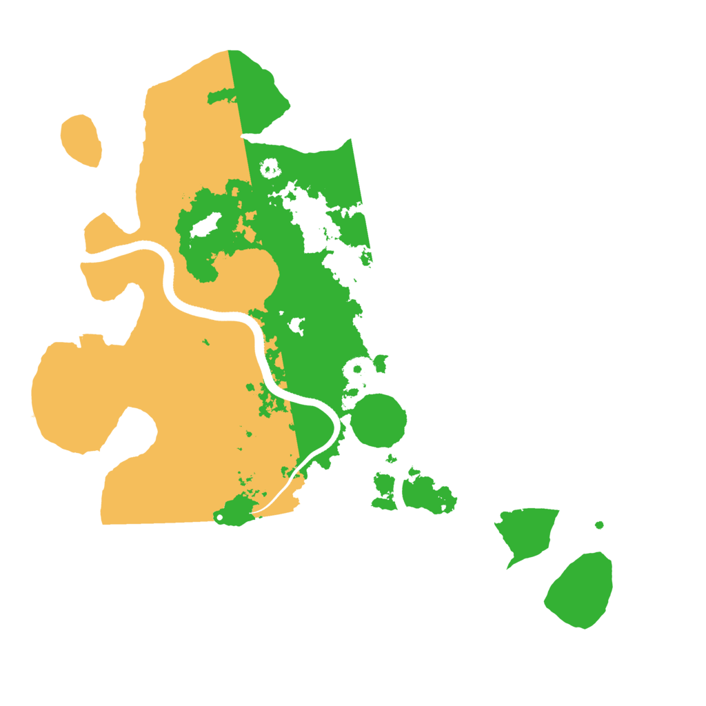 Biome Rust Map: Procedural Map, Size: 3500, Seed: 95031