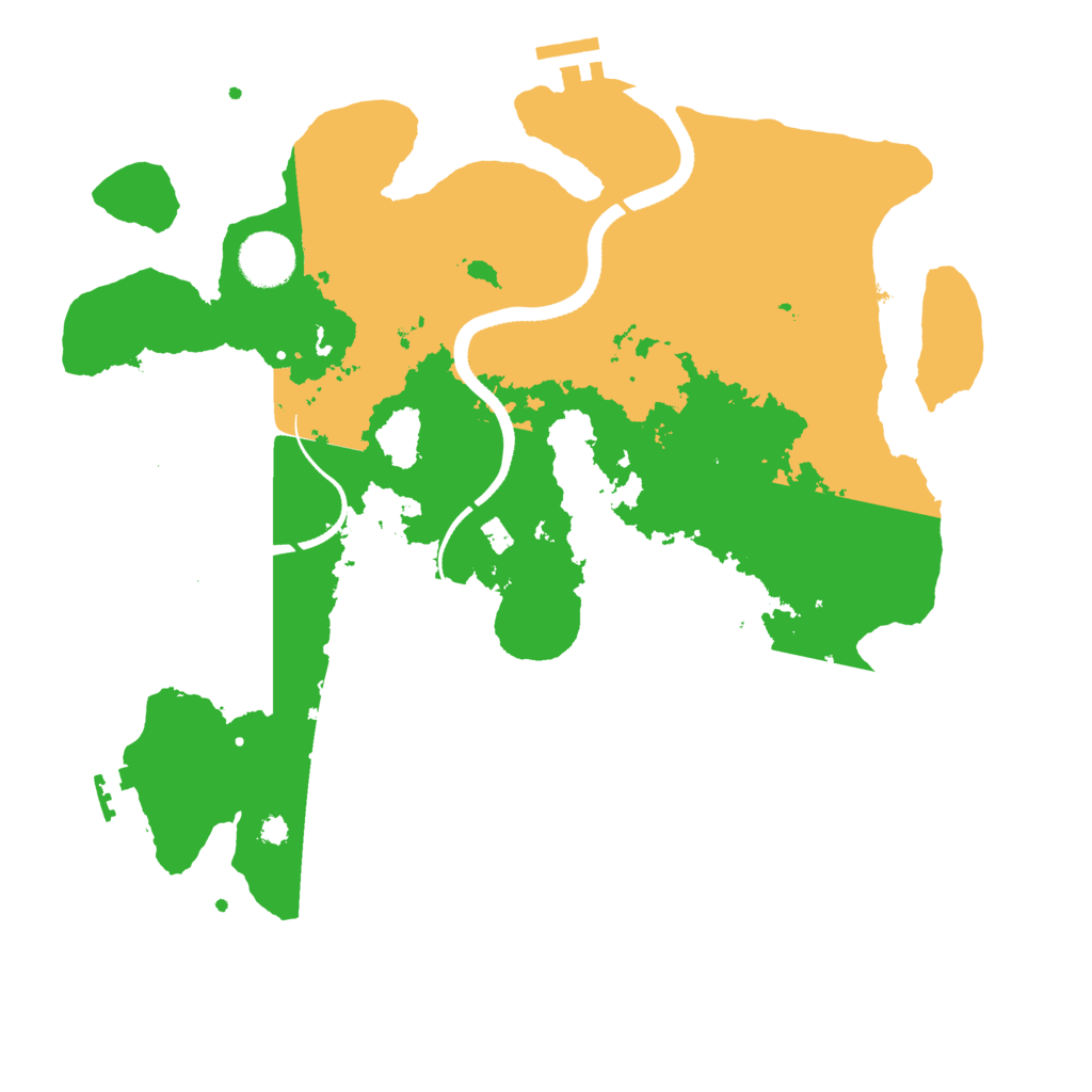 Biome Rust Map: Procedural Map, Size: 3500, Seed: 891213258