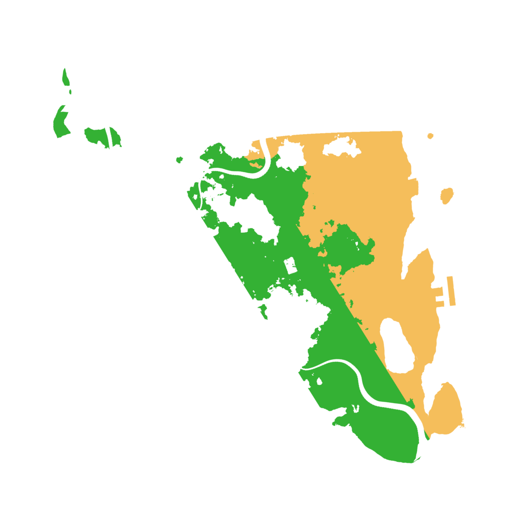 Biome Rust Map: Procedural Map, Size: 3500, Seed: 24795
