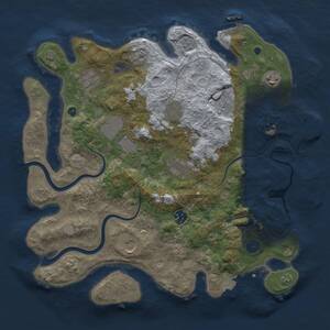 Thumbnail Rust Map: Procedural Map, Size: 3750, Seed: 826094093, 15 Monuments