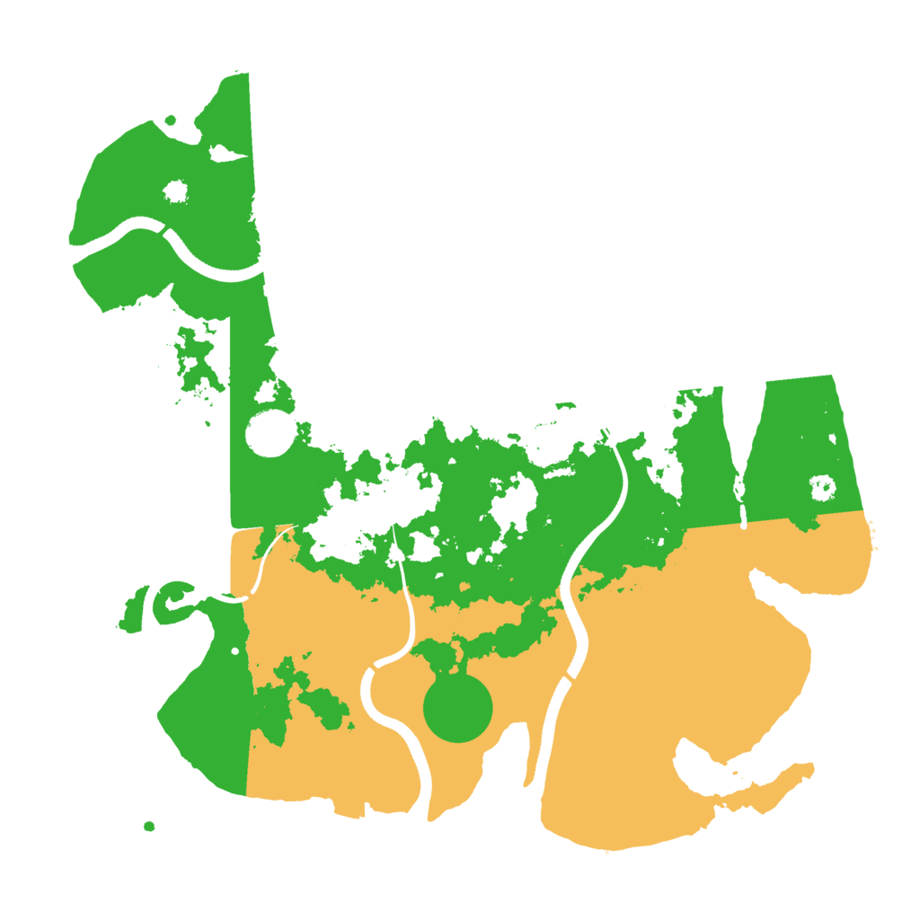 Biome Rust Map: Procedural Map, Size: 3500, Seed: 858950459