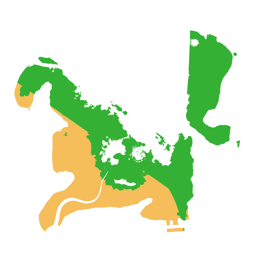 Biome Rust Map: Procedural Map, Size: 3000, Seed: 37116