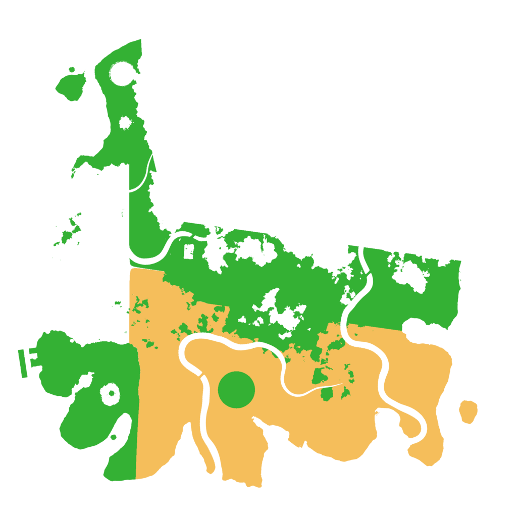 Biome Rust Map: Procedural Map, Size: 3700, Seed: 9108364