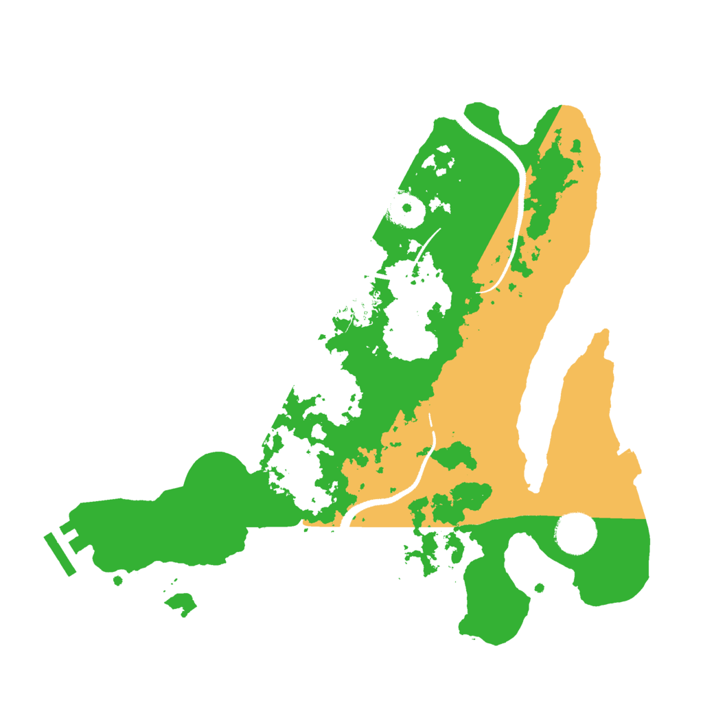Biome Rust Map: Procedural Map, Size: 3000, Seed: 43546231