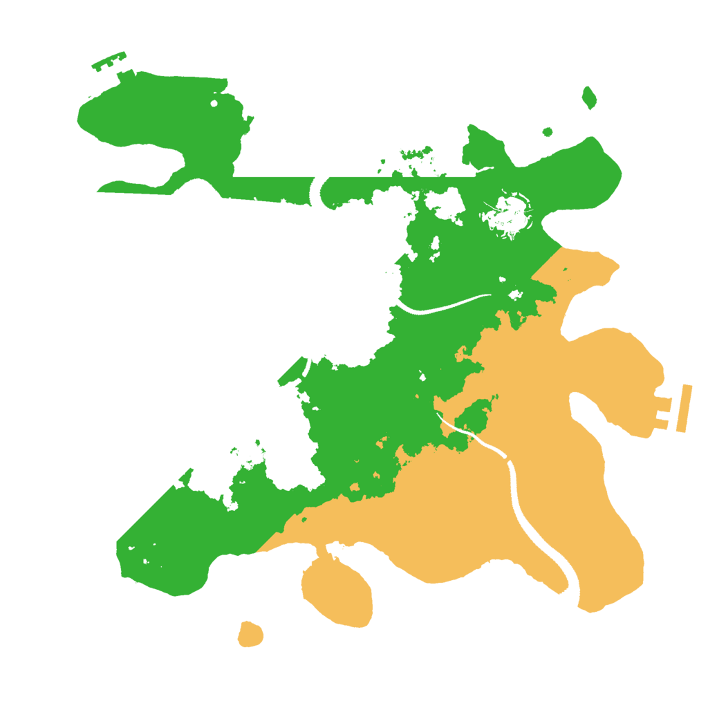 Biome Rust Map: Procedural Map, Size: 3000, Seed: 39520