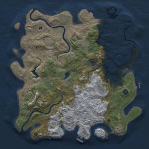 Thumbnail Rust Map: Procedural Map, Size: 4250, Seed: 482001, 15 Monuments