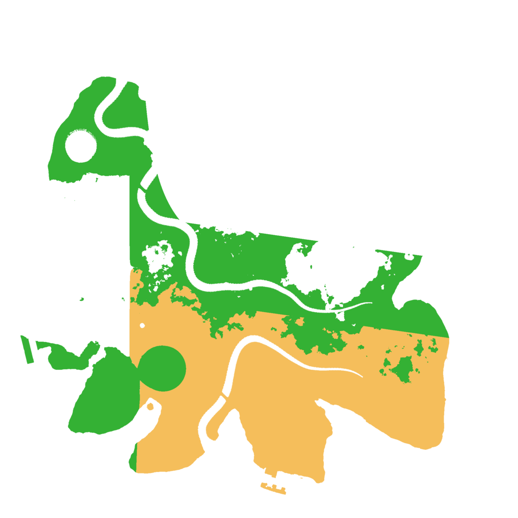 Biome Rust Map: Procedural Map, Size: 3000, Seed: 9108364