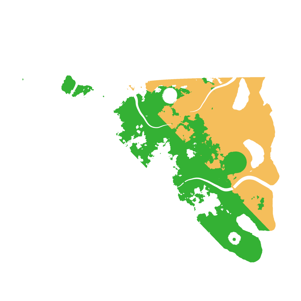 Biome Rust Map: Procedural Map, Size: 3700, Seed: 355260433