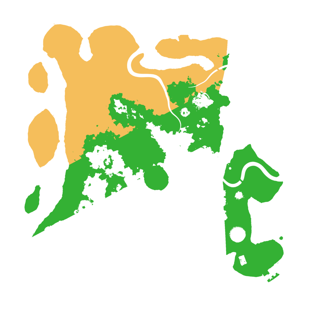 Biome Rust Map: Procedural Map, Size: 3500, Seed: 420210336