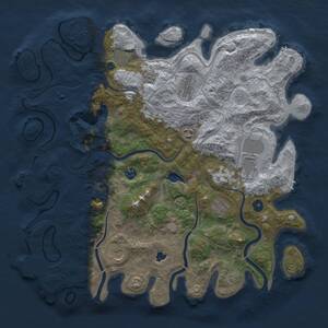 Thumbnail Rust Map: Procedural Map, Size: 4250, Seed: 1649282378, 13 Monuments
