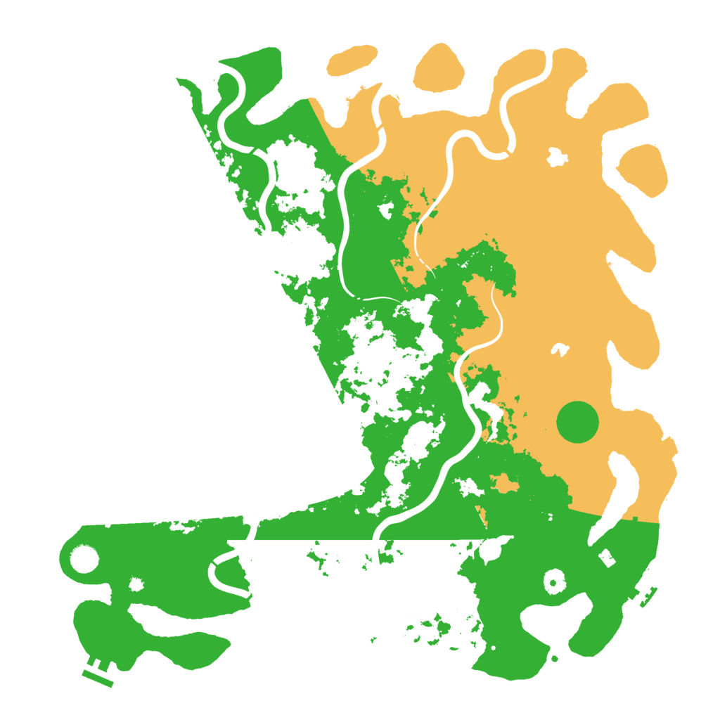 Biome Rust Map: Procedural Map, Size: 4500, Seed: 358679133