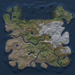 Thumbnail Rust Map: Procedural Map, Size: 4250, Seed: 796648124, 16 Monuments