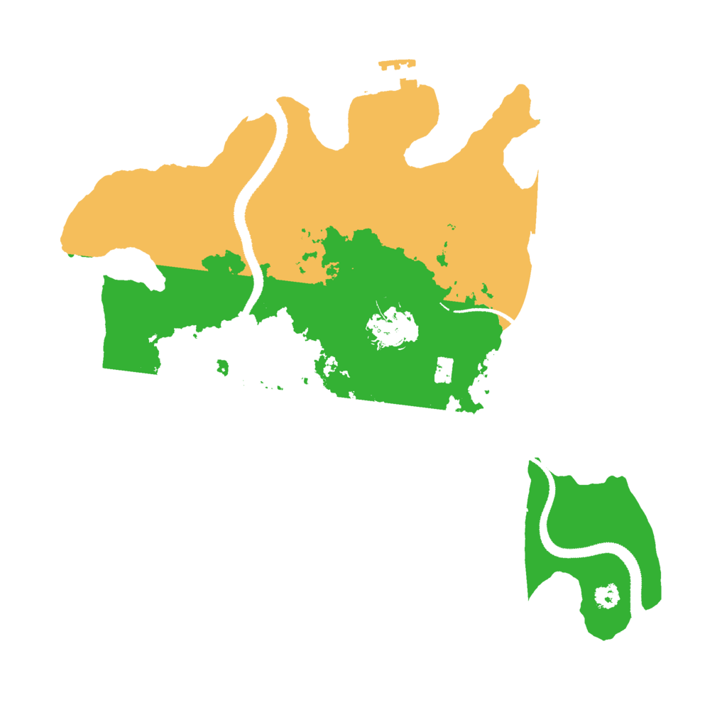 Biome Rust Map: Procedural Map, Size: 3000, Seed: 8225