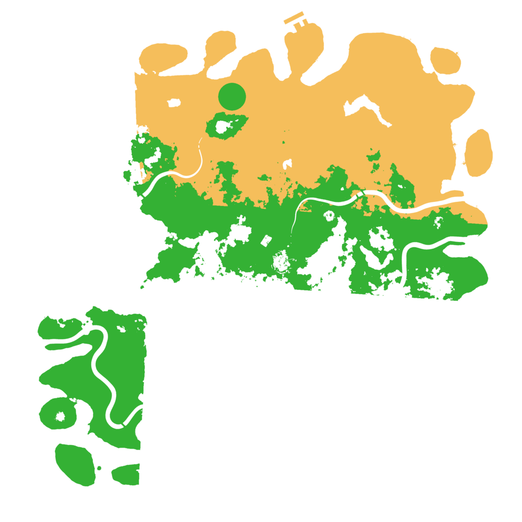 Biome Rust Map: Procedural Map, Size: 5000, Seed: 814224611