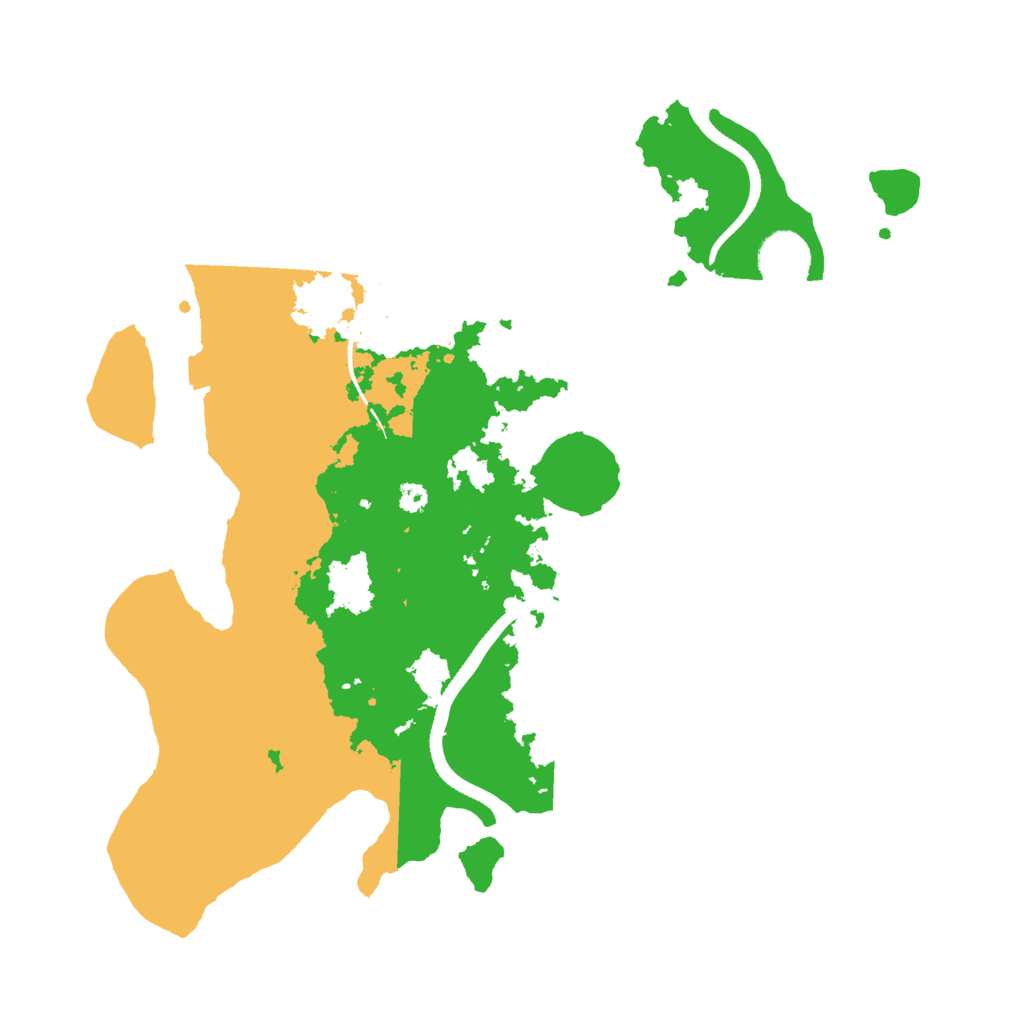Biome Rust Map: Procedural Map, Size: 3500, Seed: 920307068