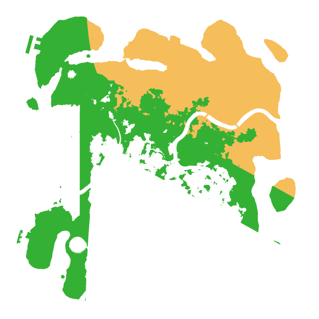 Biome Rust Map: Procedural Map, Size: 3500, Seed: 925181944